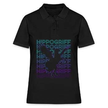 Hippogriffe Hippogryphe Mythologie grecque - Polo Femme - noir - Devant - Ailine (174cm)