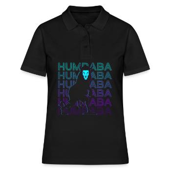 Humbaba Antike mesopotamische Mythologie Retro - Frauen Polo Shirt - Schwarz - Vorne - Ailine (174cm)