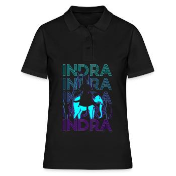 Indra Dieu hindou Mythologie hindoue Vieux hindou - Polo Femme - noir - Devant - Ailine (174cm)