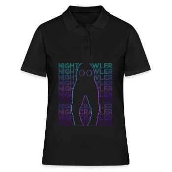 Fresno Nightcrawler Kryptoide Kryptozoologie - Frauen Polo Shirt - Schwarz - Vorne - Ailine (174cm)