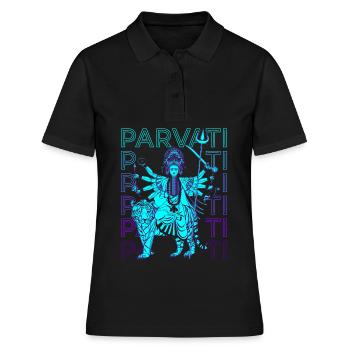 Parvati Déesse hindoue Mythologie hindoue - Polo Femme - noir - Devant - Ailine (174cm)