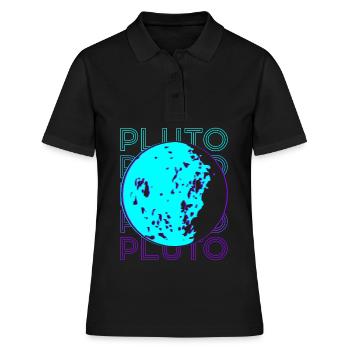 Pluton Rétro - Polo Femme - noir - Devant - Ailine (174cm)