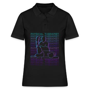 Physiothérapeute Physiothérapeute - Polo Femme - noir - Devant - Ailine (174cm)