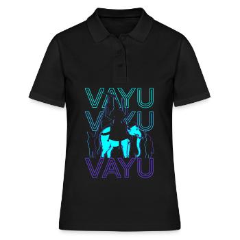 Vayu Dieu hindou Mythologie hindoue Ancien hindou Retr - Polo Femme - noir - Devant - Ailine (174cm)
