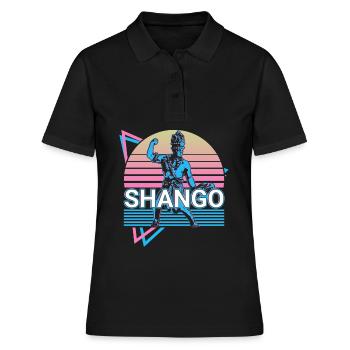 Shango Chango Orisha Divinité africaine Yoruba - Polo Femme - noir - Devant - Ailine (174cm)