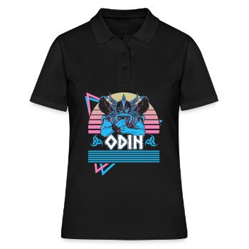 Odin Viking Dieu nordique Walhalla Asgard - Polo Femme - noir - Devant - Ailine (174cm)
