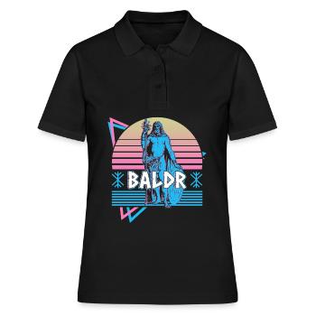 Baldr Dieu nordique Asgard Mythologie nordique - Polo Femme - noir - Devant - Ailine (174cm)