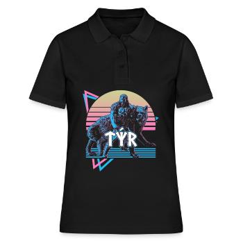 Tyr Norse Dieu Asgard Mythologie nordique Re - Polo Femme - noir - Devant - Ailine (174cm)