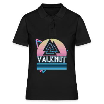 Symbole Valknut Symbole nordique Symbole nordique - Polo Femme - noir - Devant - Ailine (174cm)