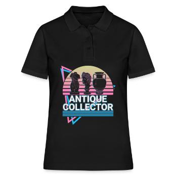 Collectionneur d’antiquités Antiquaire Rétro - Polo Femme - noir - Devant - Ailine (174cm)