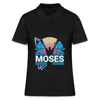 Moses Jüdischer Prophet Christliches Christentum R - Frauen Polo Shirt - Schwarz - Vorne - Ailine (174cm)