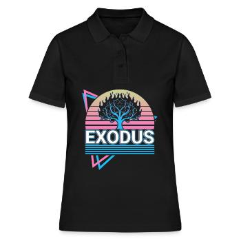 Exodus Brennender Busch Christliches Christentum R - Frauen Polo Shirt - Schwarz - Vorne - Ailine (174cm)