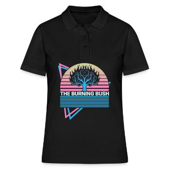 L’exode de Burning Thorn Bush Chrétien chrétien - Polo Femme - noir - Devant - Ailine (174cm)