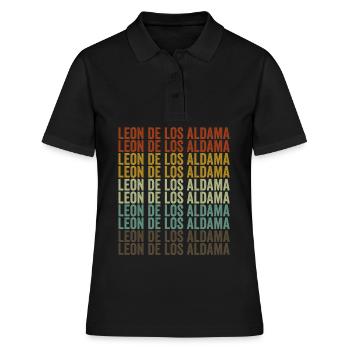 Leon de los Aldama Mexico Retro Vintage - Women's Polo Shirt - black - Front - Ailine (174cm)