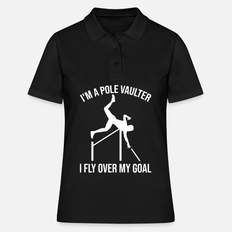 Fun pole vault - Women's Polo Shirt - black