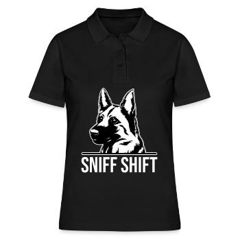 Policier Chien policier - Polo Femme - noir - Devant - Ailine (174cm)
