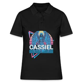 Cassiel Archange Rétro - Polo Femme - noir - Devant - Ailine (174cm)