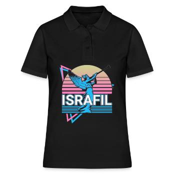Israfil Archange Rétro - Polo Femme - noir - Devant - Ailine (174cm)