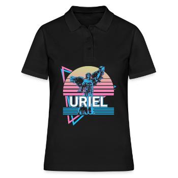 Uriel Archange Rétro - Polo Femme - noir - Devant - Ailine (174cm)
