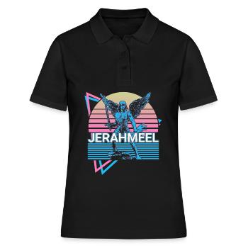 Jerahmeel Saint Jerahmeel Archange Rétro - Polo Femme - noir - Devant - Ailine (174cm)