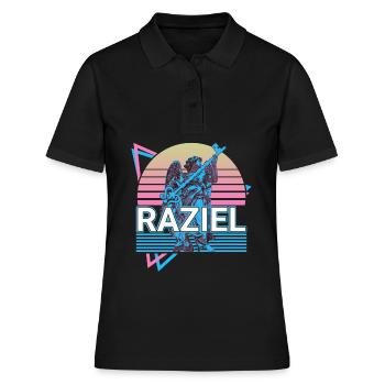 Raziel Archangel Hebrew mythology Jewish Ret - Women's Polo Shirt - black - Front - Ailine (174cm)