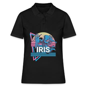 Iris Goddess Ancient Greek mythology Retro - Women's Polo Shirt - black - Front - Ailine (174cm)