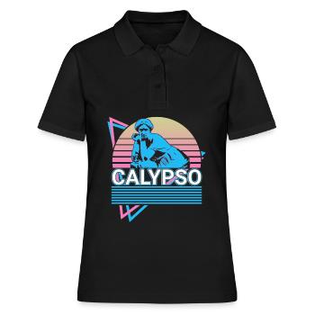 Déesse Calypso Mythe grec antique - Polo Femme - noir - Devant - Ailine (174cm)