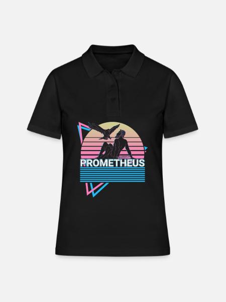Prométhée Dieu grec Grec ancien Mon - Polo Femme - noir