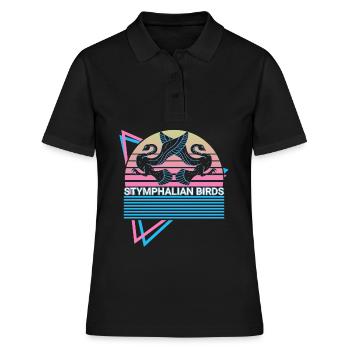 Stymphalische Vögel Mythische Kreatur Griechische - Frauen Polo Shirt - Schwarz - Vorne - Ailine (174cm)