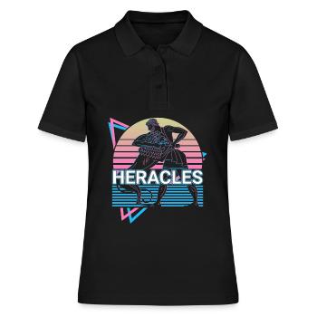 Héraclès Hercule Mythologie grecque antique Re - Polo Femme - noir - Devant - Ailine (174cm)