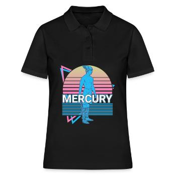 Merkur Bote der Götter Antike römische Mythologie - Frauen Polo Shirt - Schwarz - Vorne - Ailine (174cm)
