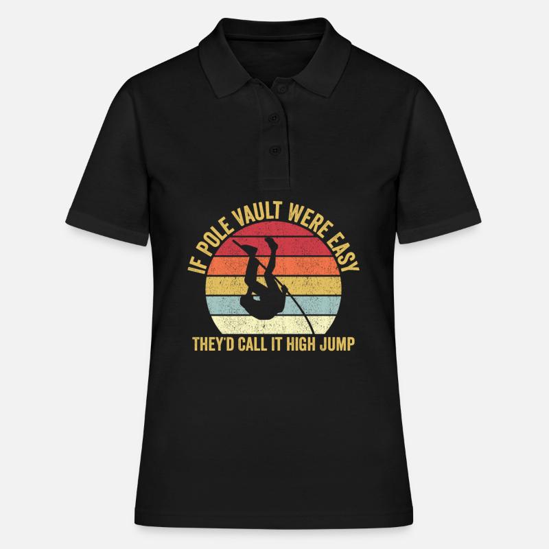 Fun Pole Vault Pole Vault - Women's Polo Shirt - black