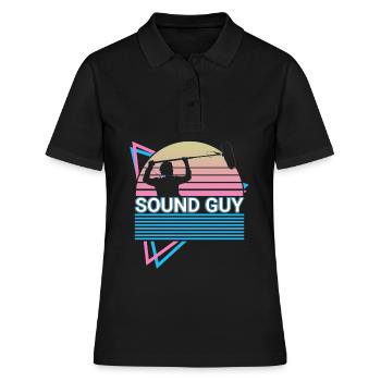 Sound Engineer Retro - Women's Polo Shirt - black - Front - Ailine (174cm)