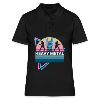 Heavy Metal Rétro - Polo Femme - noir - Devant - Ailine (174cm)