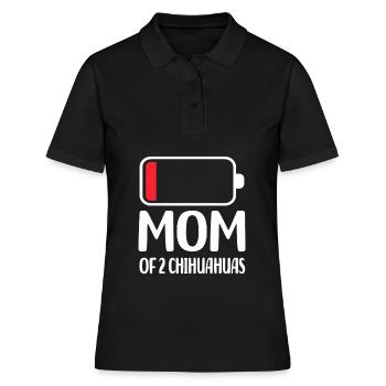 Chihuahua - Frauen Polo Shirt - Schwarz - Vorne - Ailine (174cm)