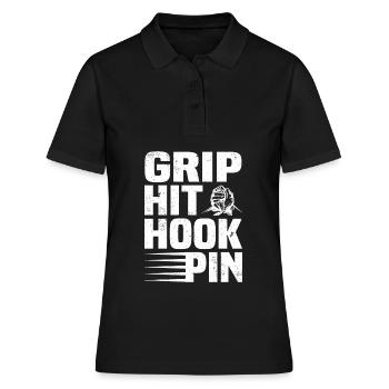 Arm Wrestler - Frauen Polo Shirt - Schwarz - Vorne - Ailine (174cm)