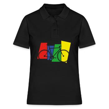 Tour à vélo - Polo Femme - noir - Devant - Ailine (174cm)
