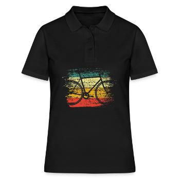 Vélo rétro - Polo Femme - noir - Devant - Ailine (174cm)