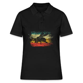 Abeille Protection de l’environnement - Polo Femme - noir - Devant - Ailine (174cm)