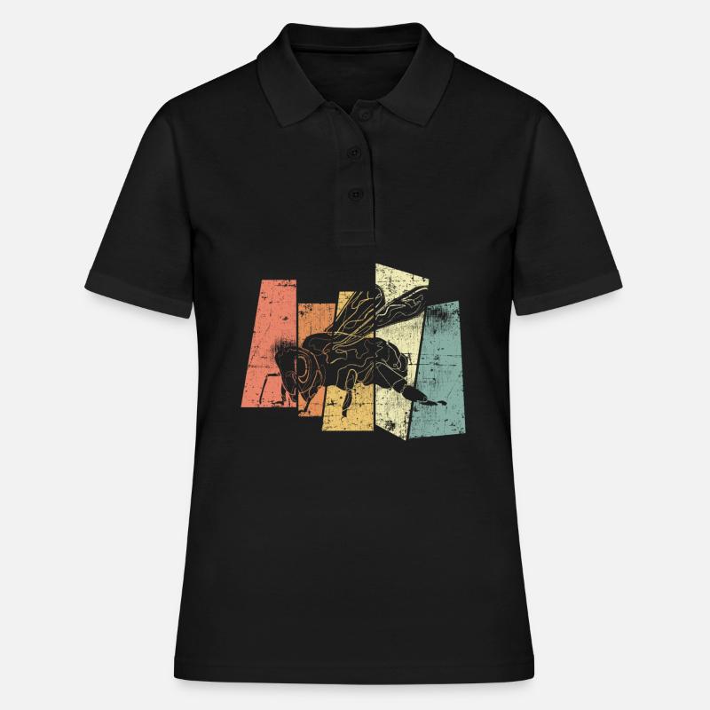Nature Beekeeper Bee - Women's Polo Shirt - black