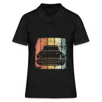 Auto retro - Polo Femme - noir - Devant - Ailine (174cm)