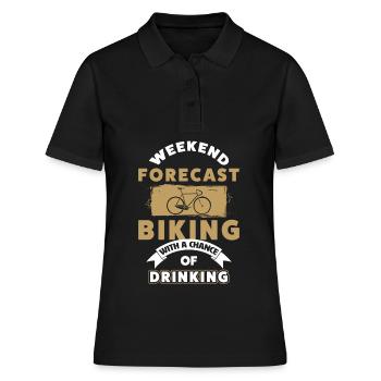 Vélo de course - Polo Femme - noir - Devant - Ailine (174cm)