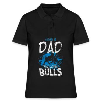 Aktie Papa Bulle - Frauen Polo Shirt - Schwarz - Vorne - Ailine (174cm)