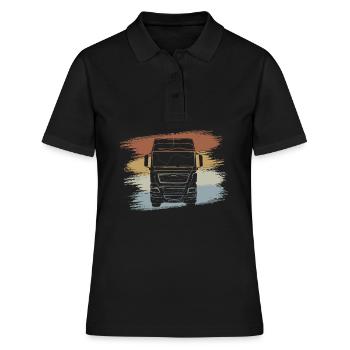 Camions camions - Polo Femme - noir - Devant - Ailine (174cm)