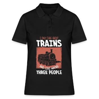 Trains - Polo Femme - noir - Devant - Ailine (174cm)