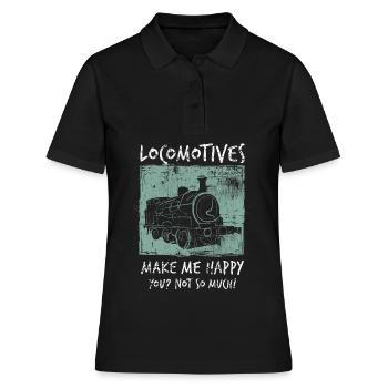 Locomotive - Polo Femme - noir - Devant - Ailine (174cm)