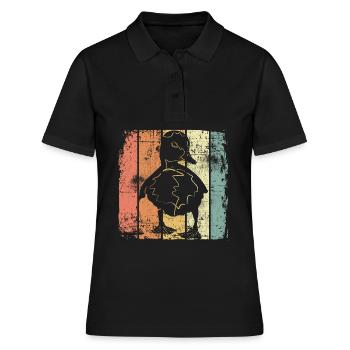 Entchen Baby Ente - Frauen Polo Shirt - Schwarz - Vorne - Ailine (174cm)