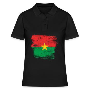 Burkina Faso - Women's Polo Shirt - black - Front - Ailine (174cm)