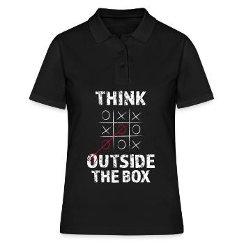 Philosophy Thinking - Women's Polo Shirt - black - Front - Ailine (174cm)