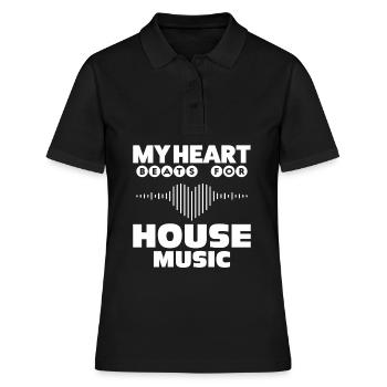 House Music - Polo Femme - noir - Devant - Ailine (174cm)